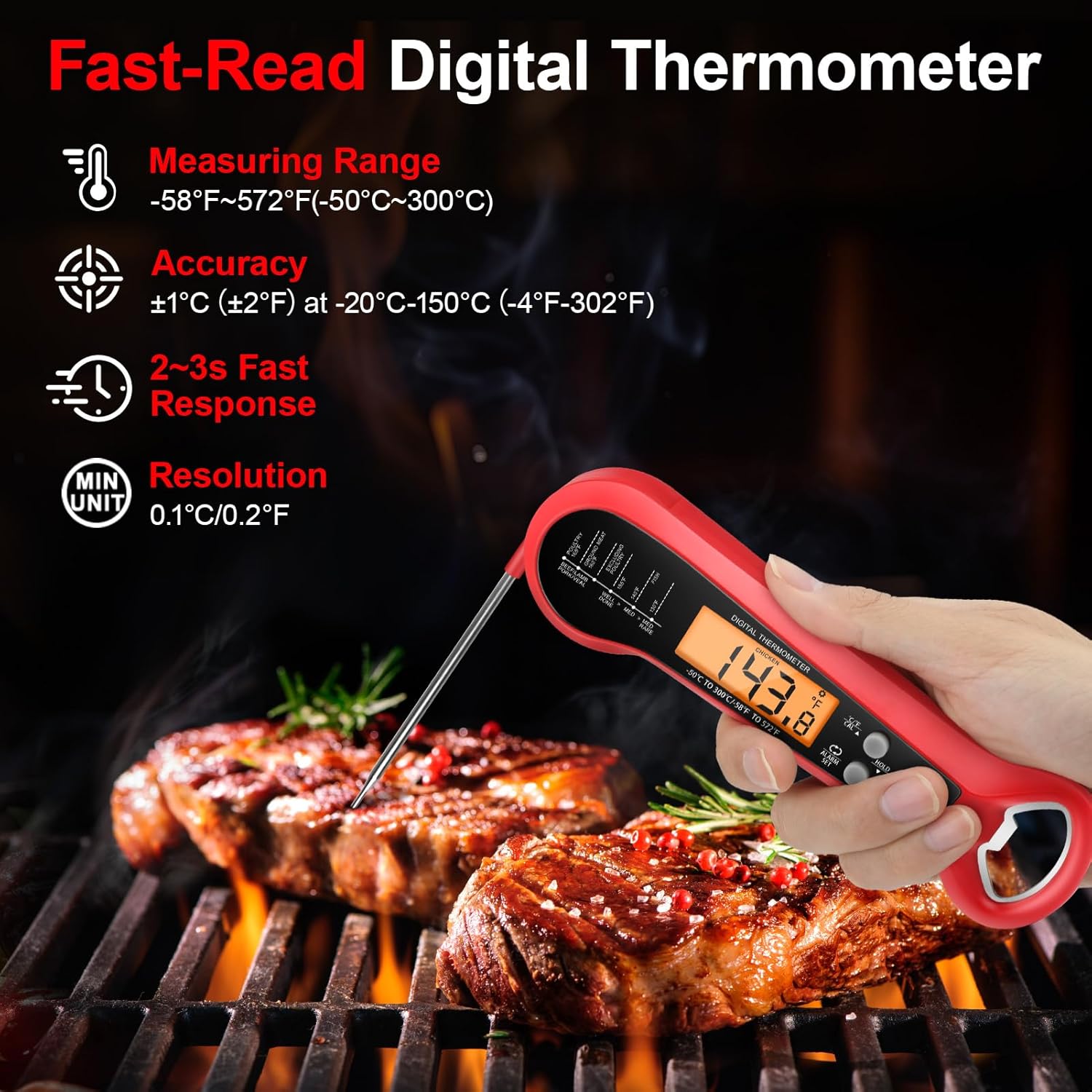 Professionele digitale vleesth - Thermometer Digital recensie en prijs